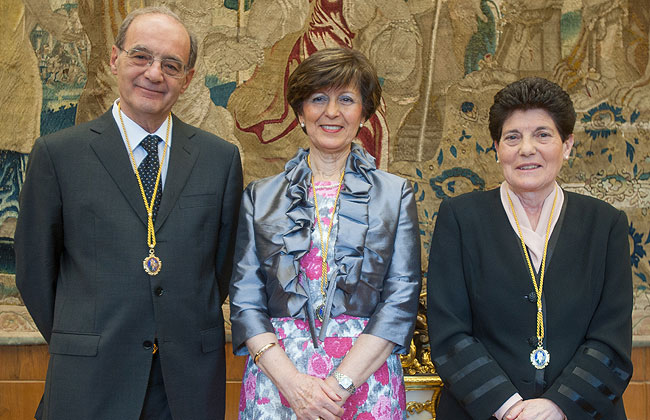 Jesús Prieto, María Ángeles Sánchez y Pilar Sesma